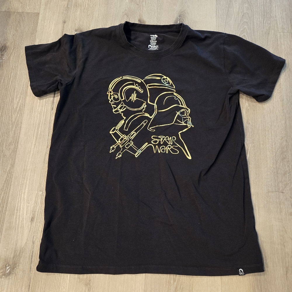RAGS Star Wars Short Sleeve Shirt Size Large